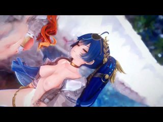 [mmd] x -chocolate cream   wutheringwaves iuno augusta  